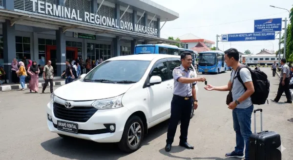 rental mobil makassar dekat stasiun dan terminal